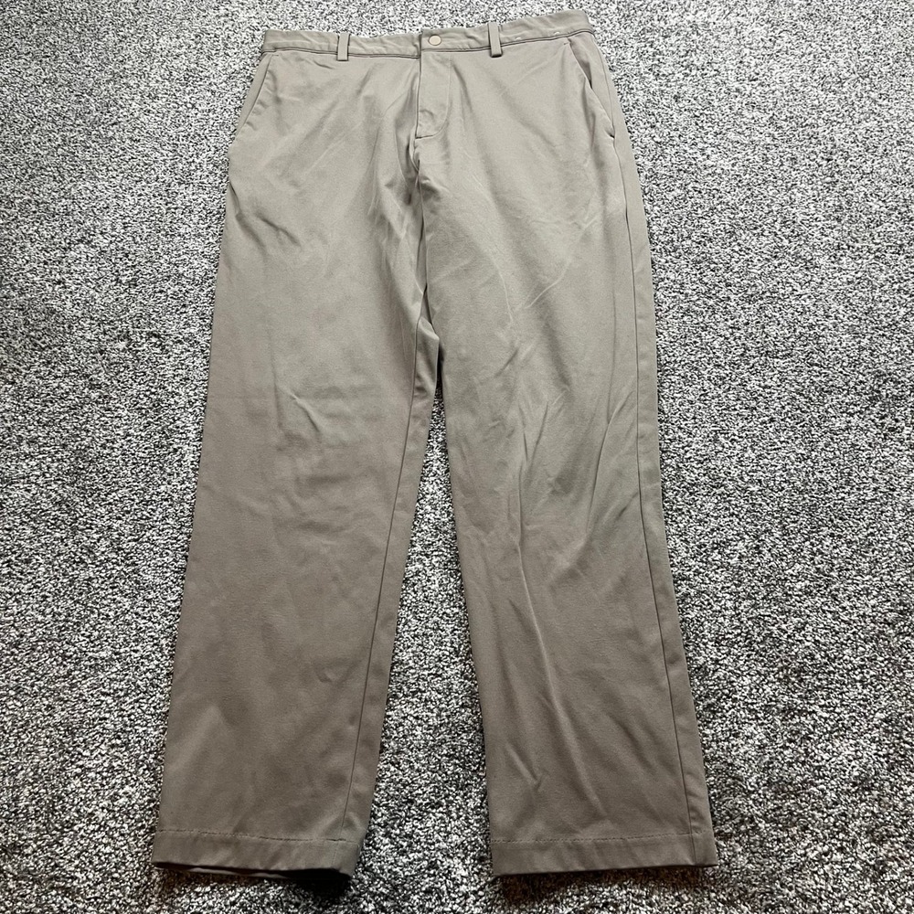 Uniqlo Stretch Dry EX Pants Mens M Taupe Athletic‎ Golf Travel Casual